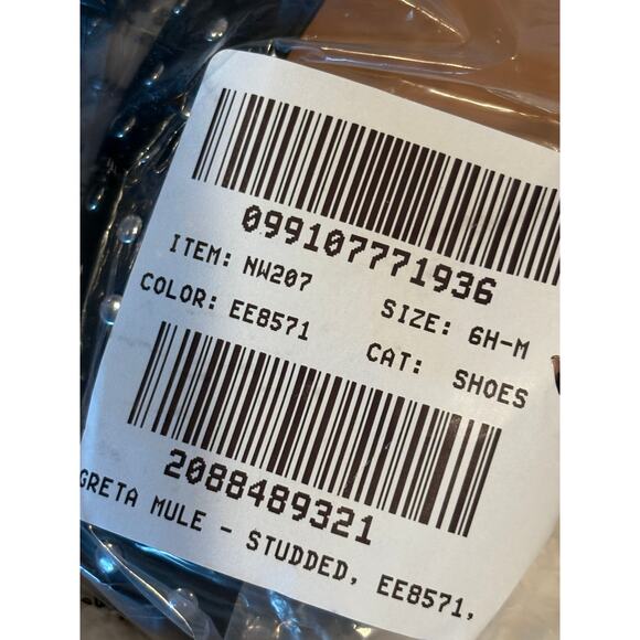 Madewell Greta Ballet Flat Mules 6.5 NWT Black Leather Stud Mary Jane NW207 - Picture 4 of 5